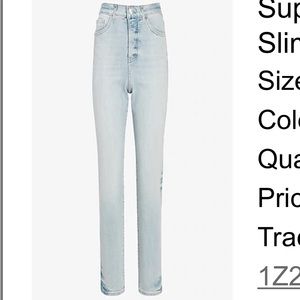 Express Slim Super High Rise Jeans
